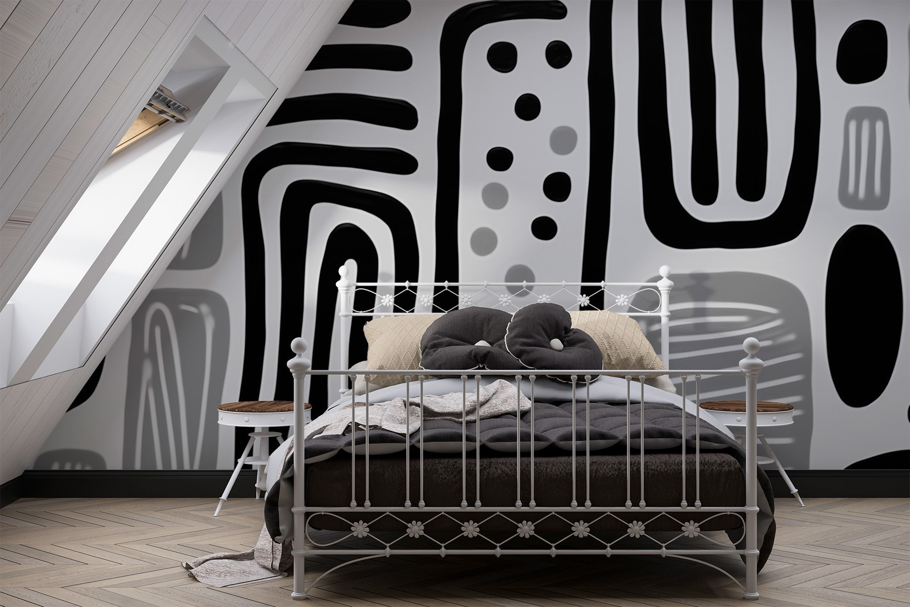 Black and white pattern Black and white pattern