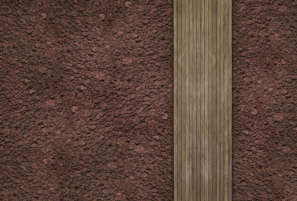 Moquette brune avec une planche de bois Moquette brune avec une planche de bois