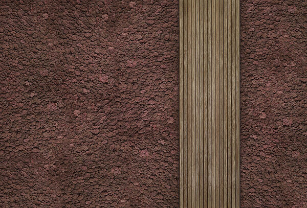 Moquette brune avec une planche de bois Moquette brune avec une planche de bois