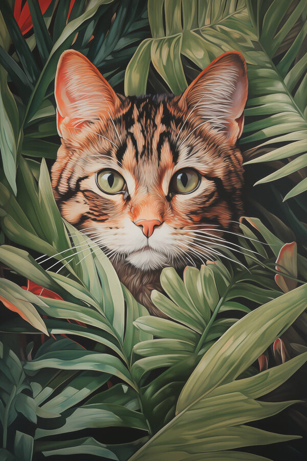Chat dans la jungle Chat dans la jungle