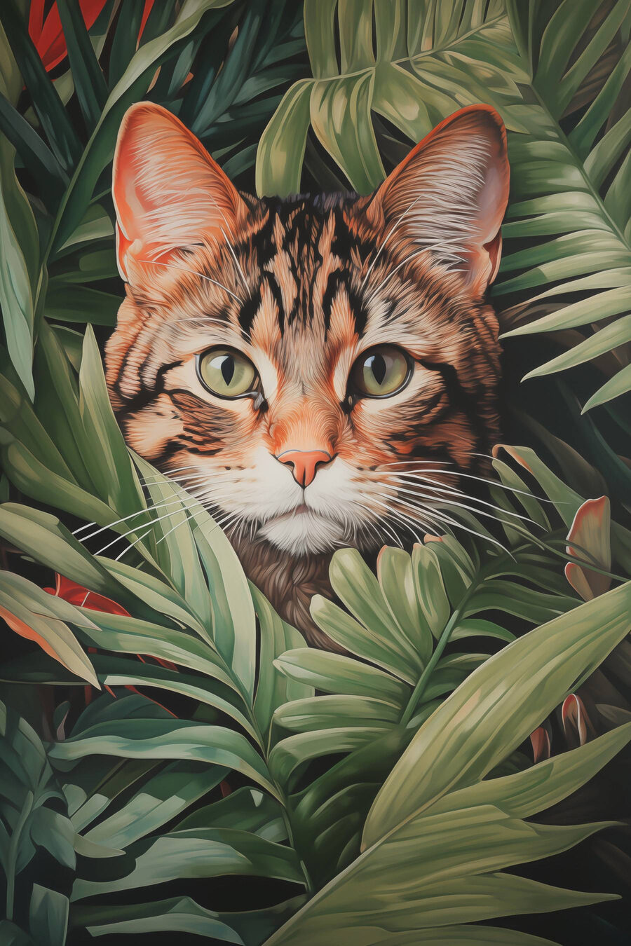 Chat dans la jungle Chat dans la jungle