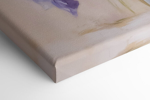 Peinture de fleurs violettes dans un vase Peinture de fleurs violettes dans un vase