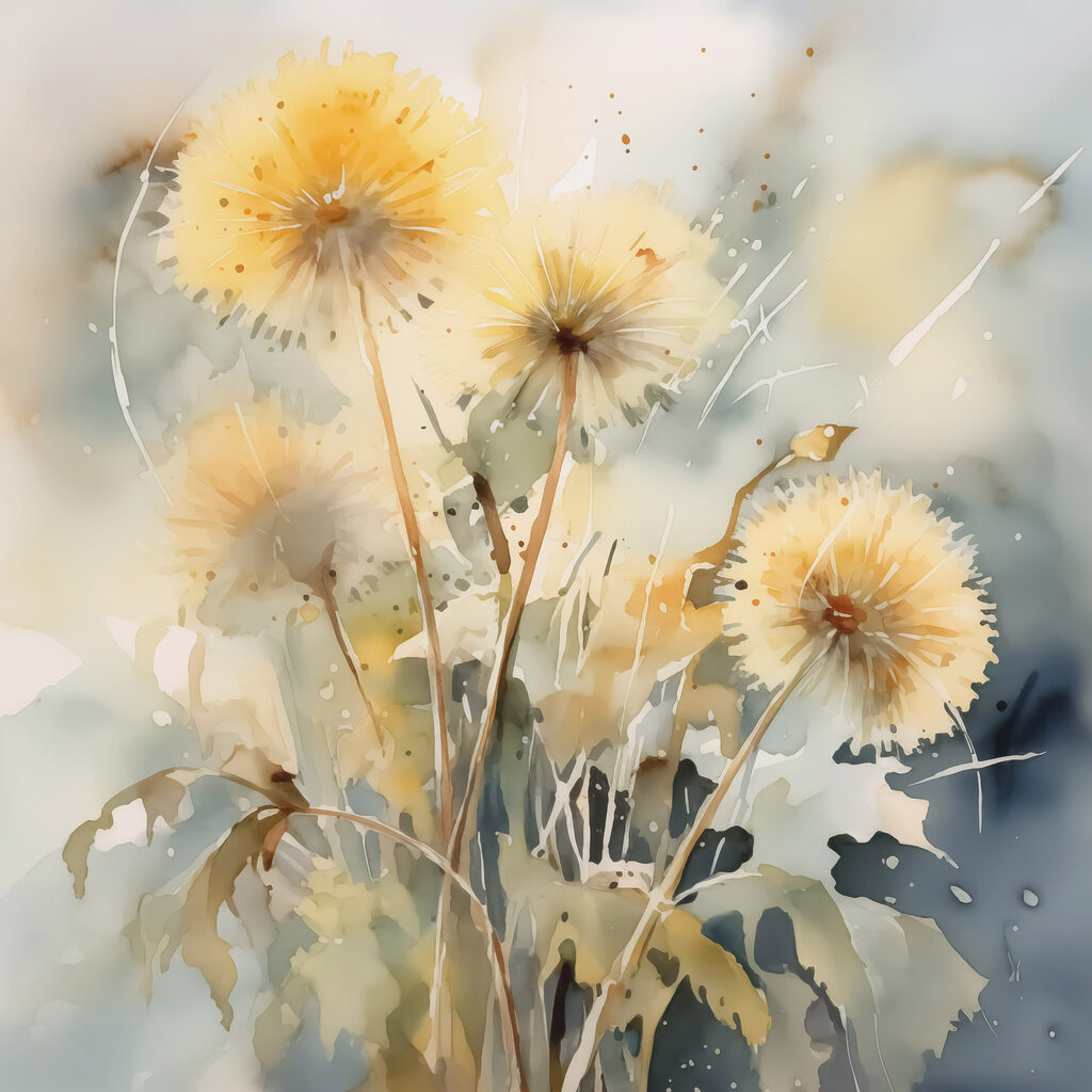 Watercolor of flowers