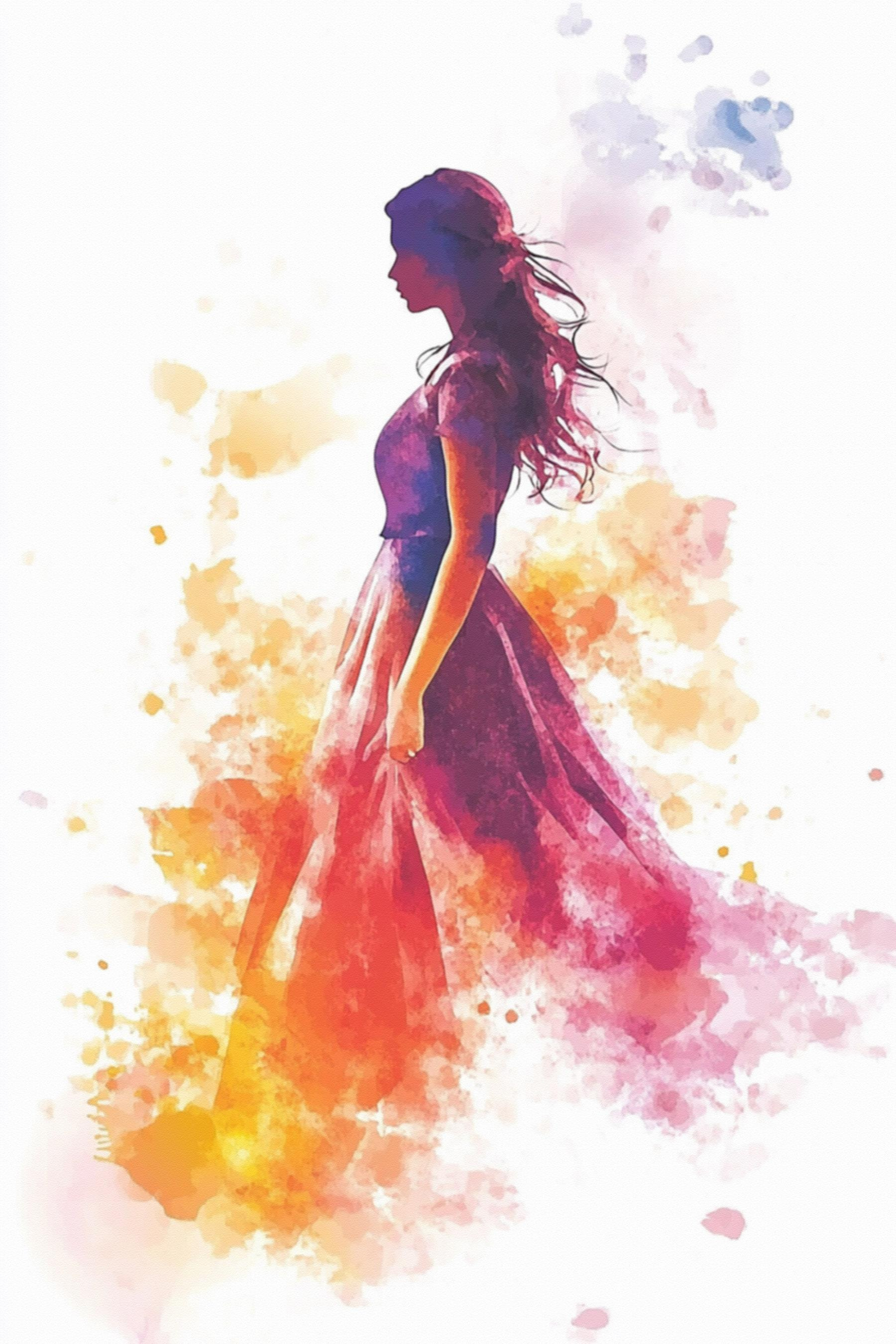 Woman in a dress