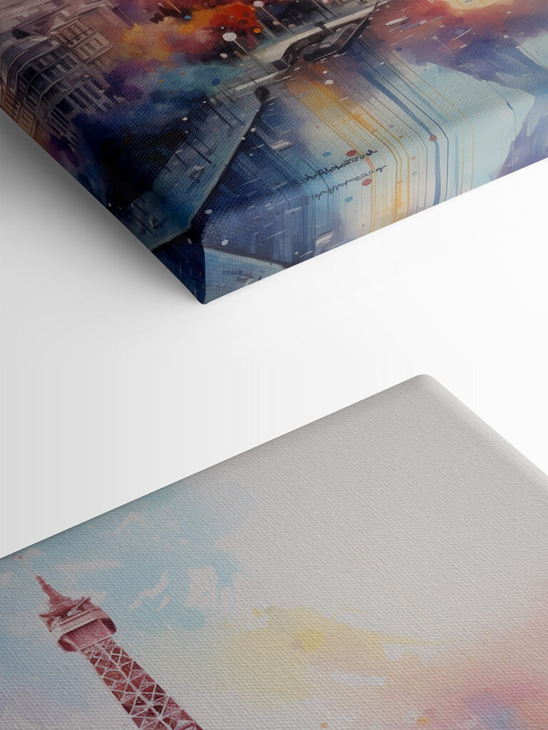 Painting of a tower Painting of a tower