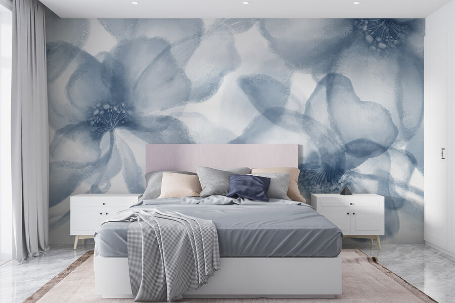 Groupe de fleurs sur fond blanc Groupe de fleurs sur fond blanc