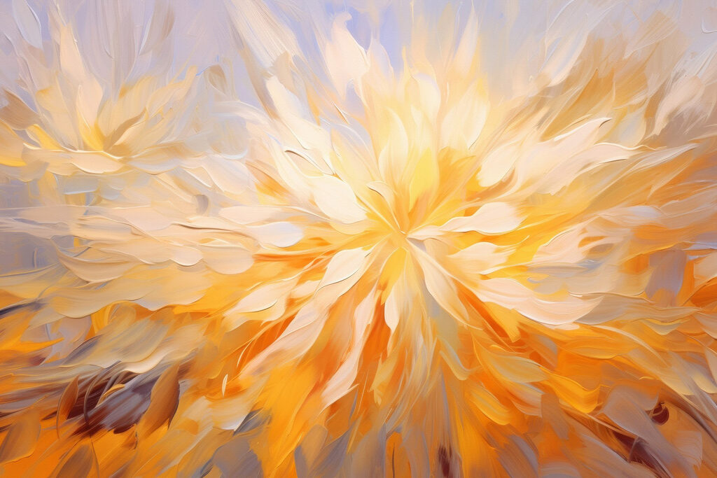 Painting of a flower Painting of a flower