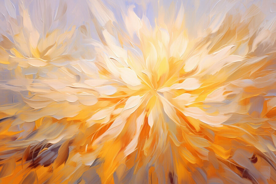 Peinture d'une fleur