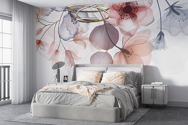Motif floral délicat aux teintes douces Motif floral délicat aux teintes douces