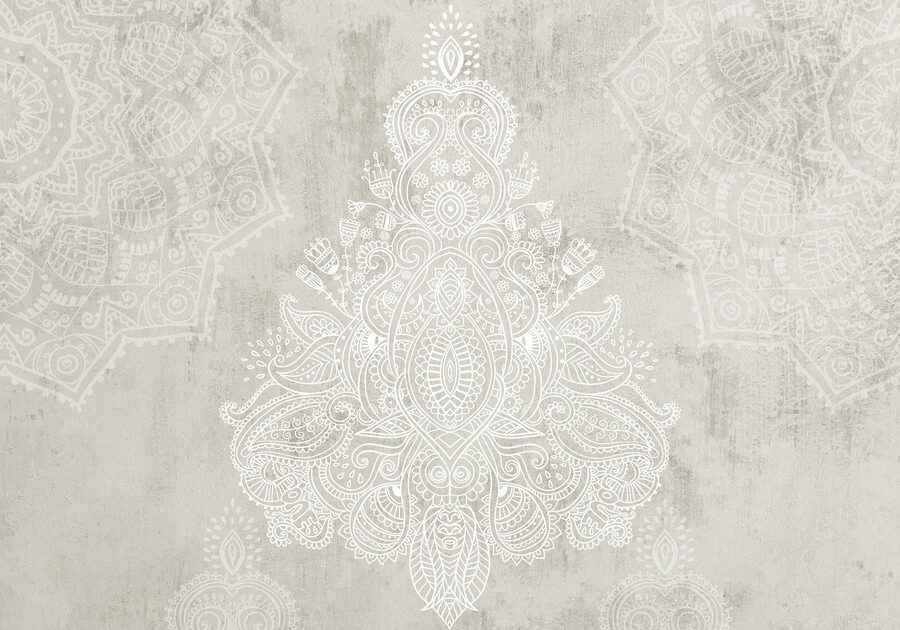 Fond blanc et gris à motifs