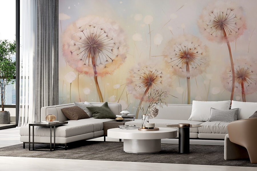 Peinture de pissenlits