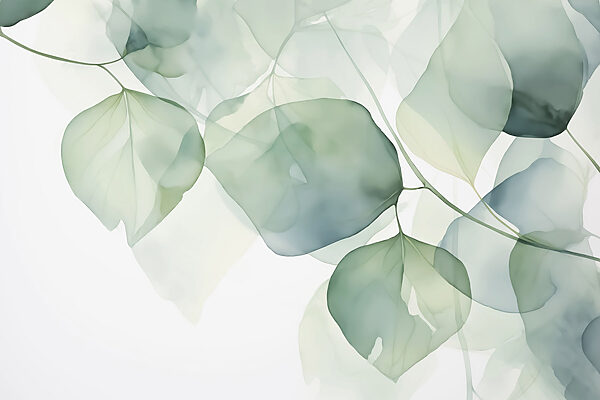 Feuilles délicates dans des tons pastel Feuilles délicates dans des tons pastel