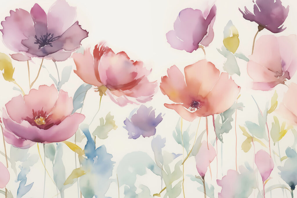 Aquarelle de fleurs Aquarelle de fleurs
