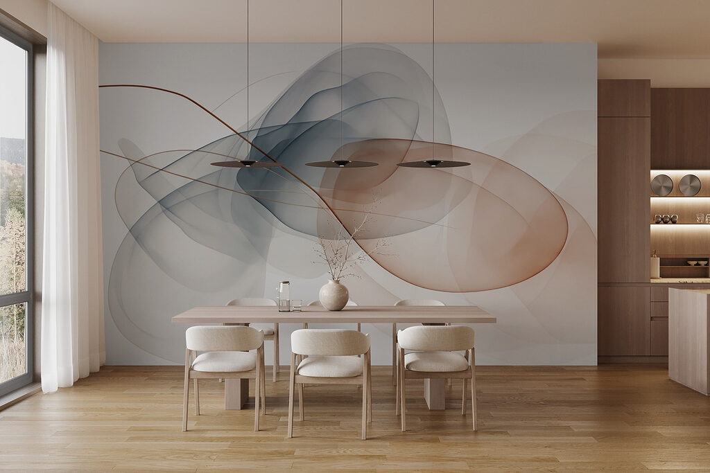 Dreamy swirls in soft hues