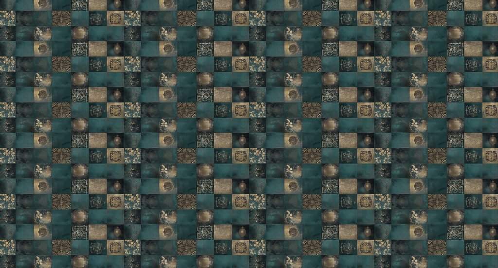 Motif de carrés et de points Motif de carrés et de points