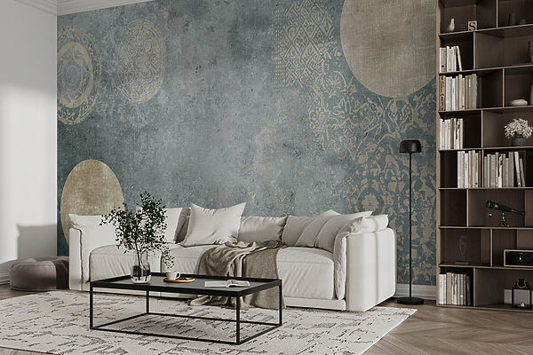 Grey and white background with a pattern