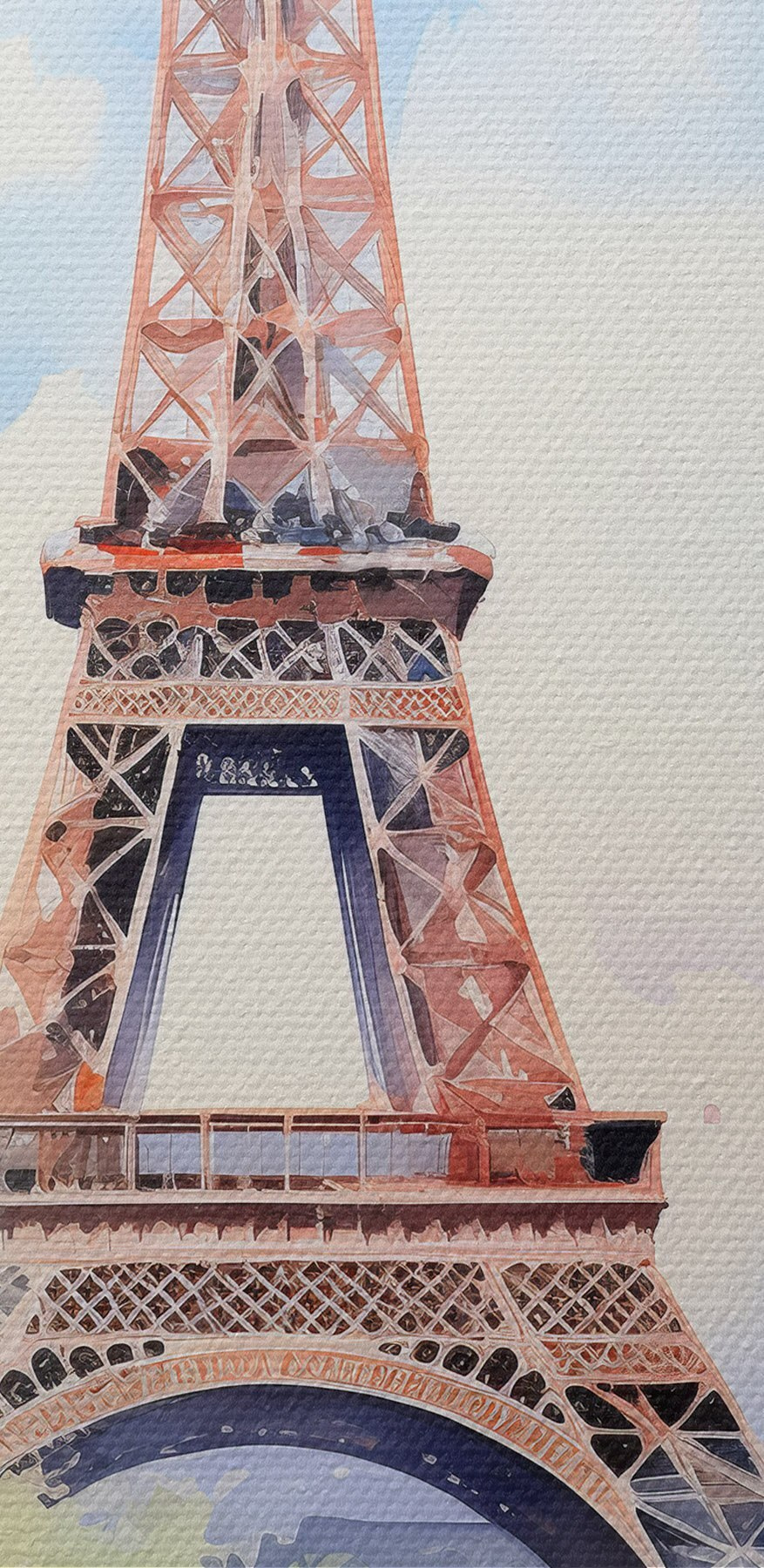 Aquarelle d'une tour