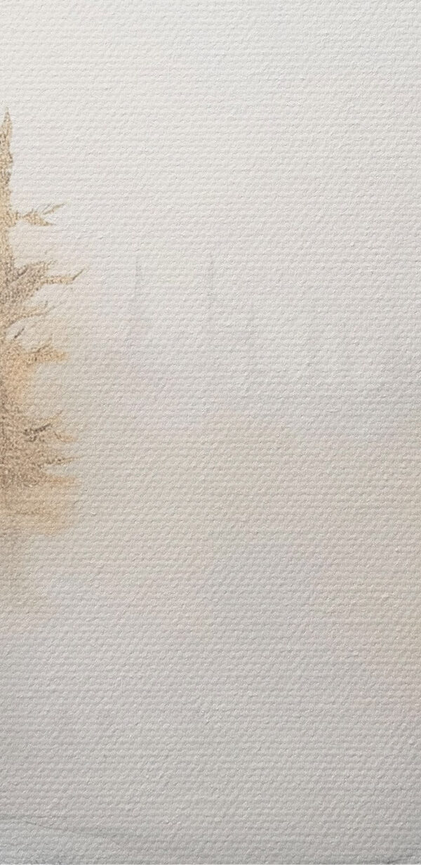 Aquarelle d'une forêt enneigée Aquarelle d'une forêt enneigée