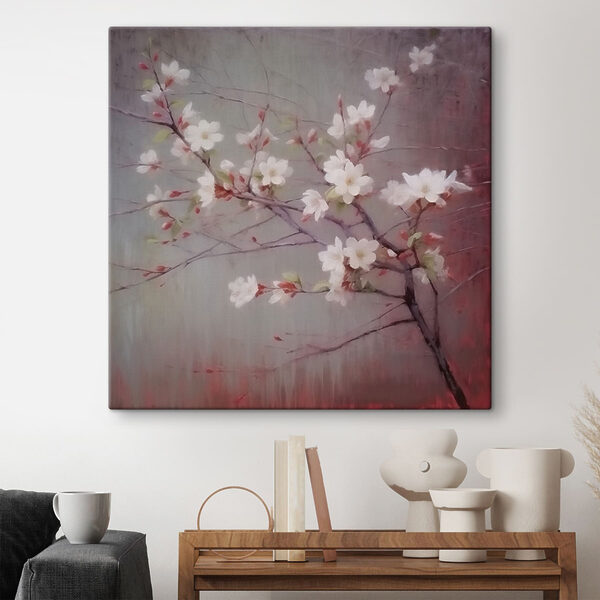 Fleurs blanches sur une branche Fleurs blanches sur une branche