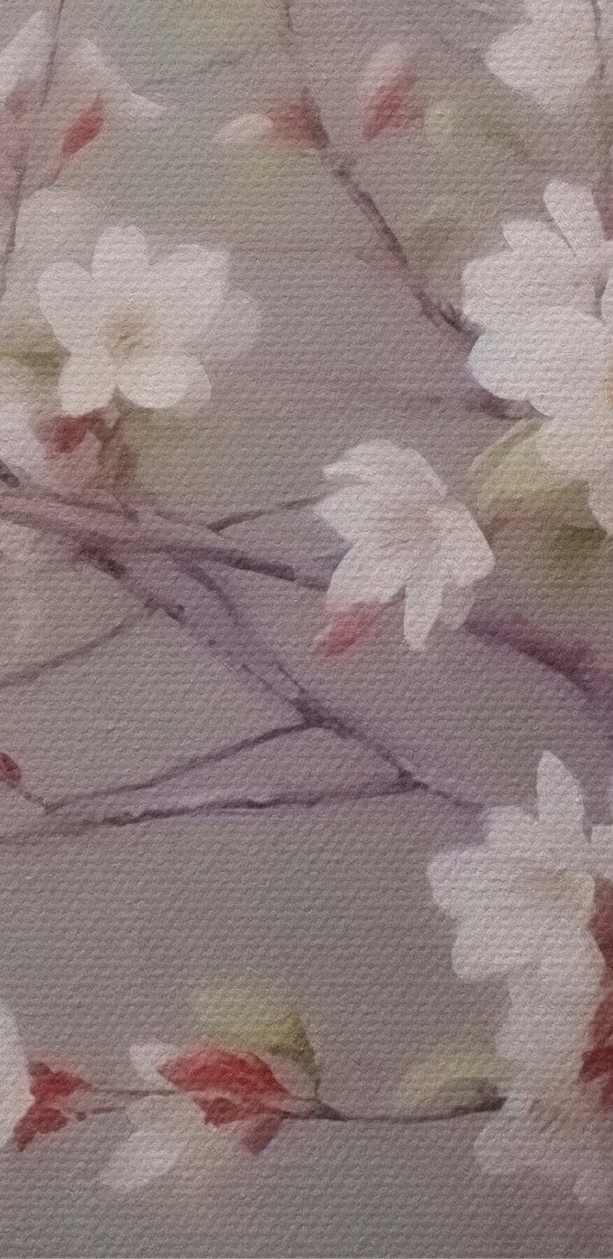 Fleurs blanches sur une branche