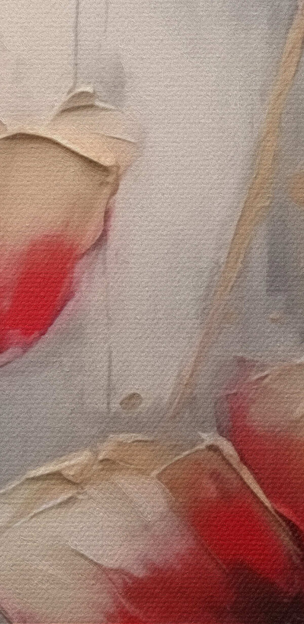 Peinture de fleurs sur fond gris Peinture de fleurs sur fond gris