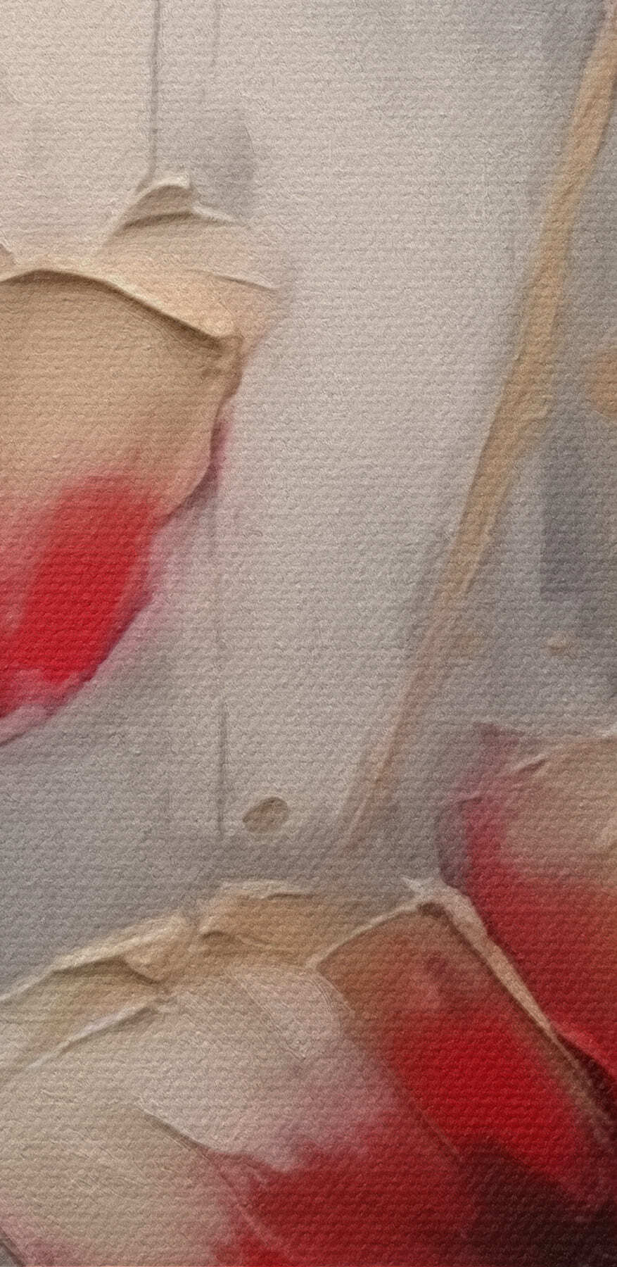 Peinture de fleurs sur fond gris