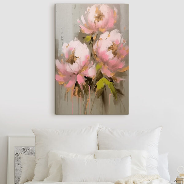 Peinture de fleurs roses Peinture de fleurs roses