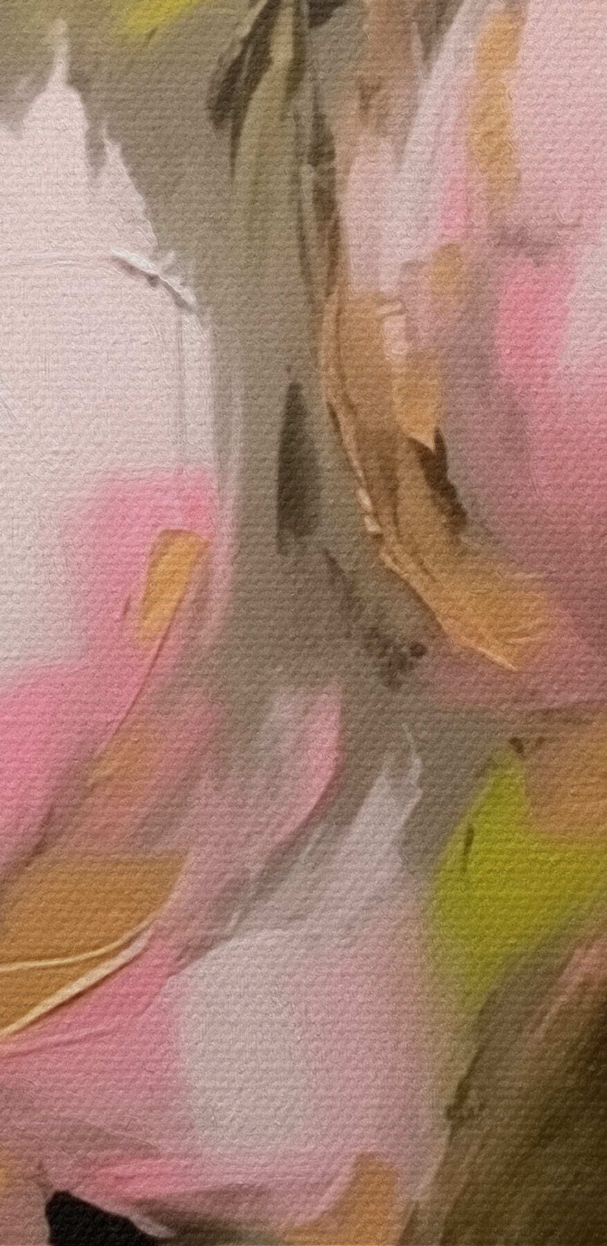 Peinture de fleurs roses