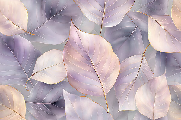 Feuilles délicates aux teintes douces Feuilles délicates aux teintes douces