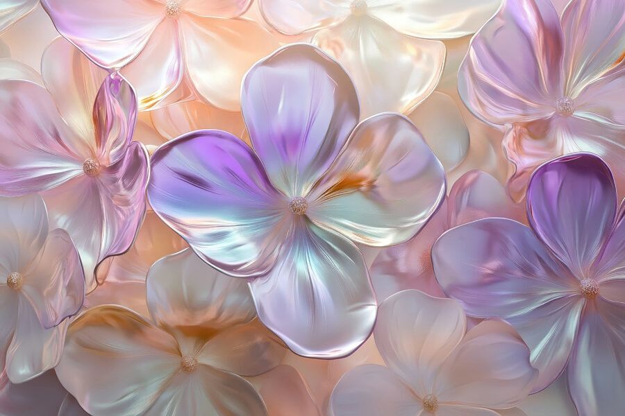 Groupe de fleurs sur une surface