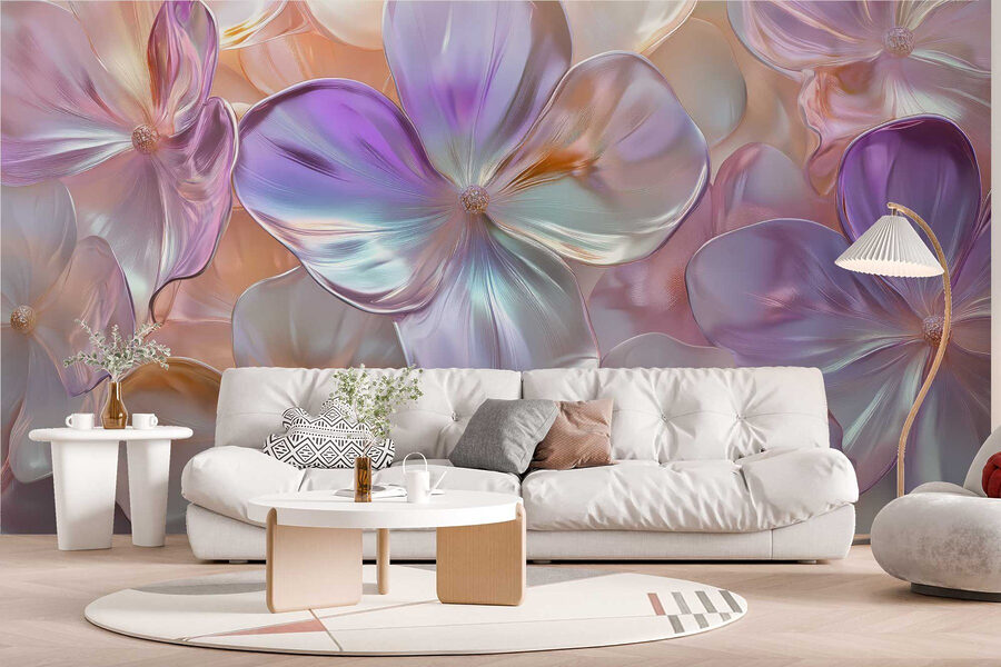 Groupe de fleurs sur une surface