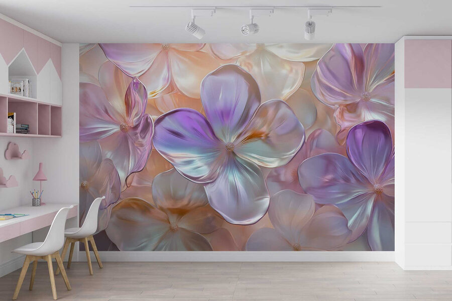 Groupe de fleurs sur une surface