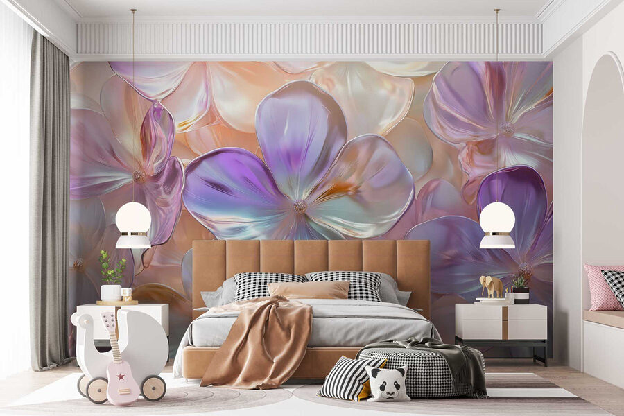 Groupe de fleurs sur une surface