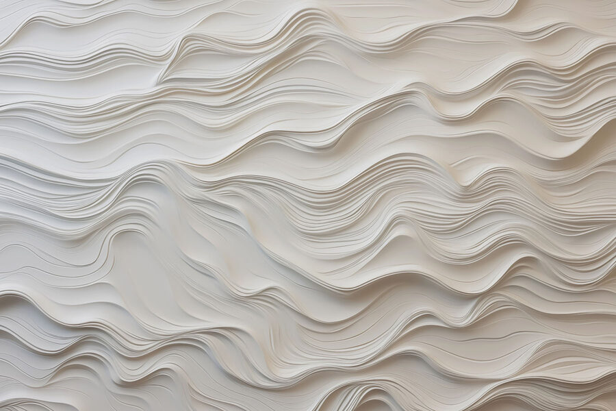 Papier blanc découpé dans un mur