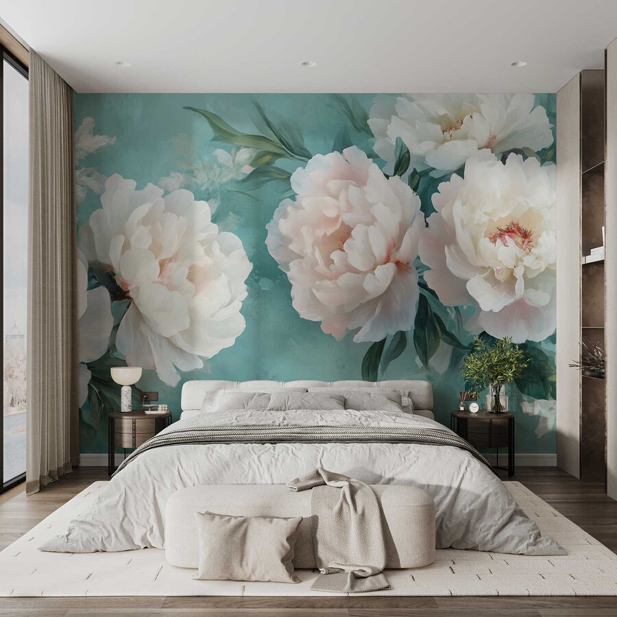 Groupe de fleurs blanches