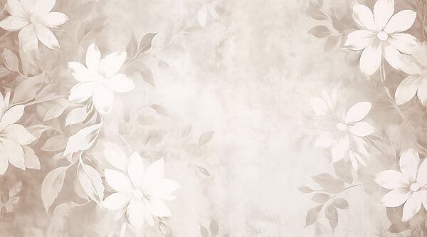 Motif floral blanc et gris Motif floral blanc et gris