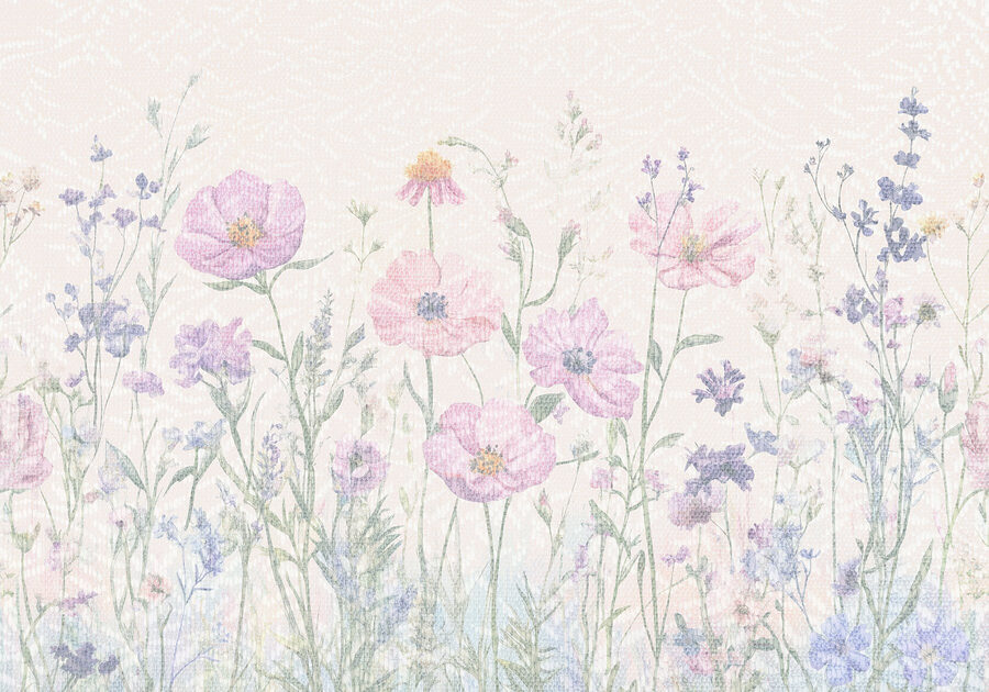 Fleurs délicates dans des tons pastel doux