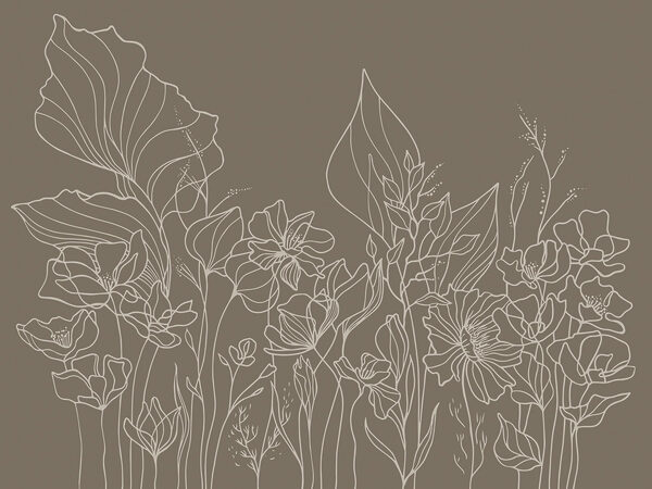 Dessin au trait de fleurs Dessin au trait de fleurs