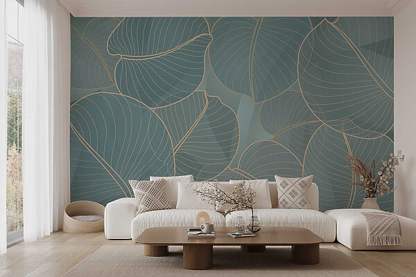 Motifs naturels de feuilles dans des teintes douces Motifs naturels de feuilles dans des teintes douces