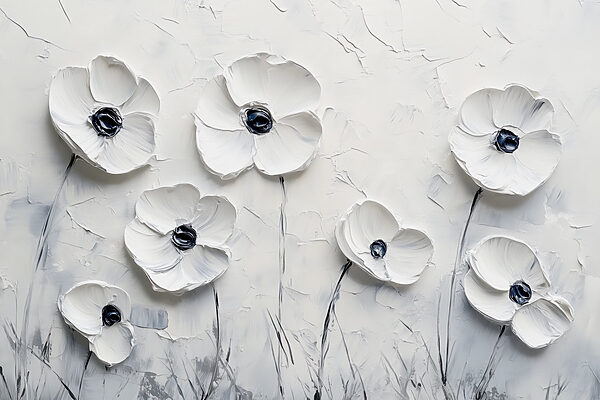 Peinture de fleurs blanches Peinture de fleurs blanches