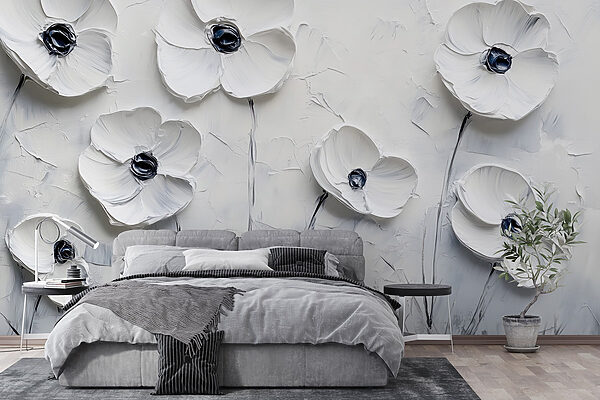 Peinture de fleurs blanches Peinture de fleurs blanches