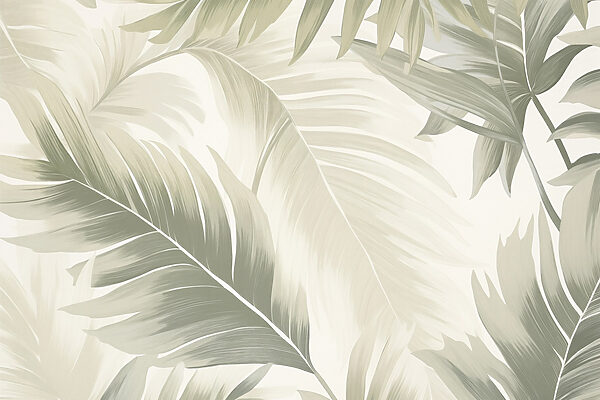 Motifs tropicaux doux dans des tons sourds Motifs tropicaux doux dans des tons sourds