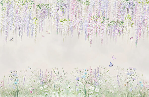 Peinture de fleurs et de papillons Peinture de fleurs et de papillons