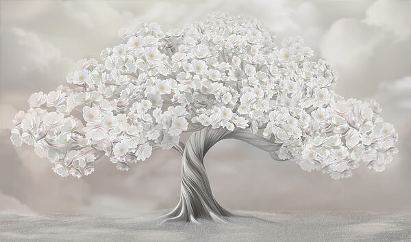 Arbre à fleurs blanches Arbre à fleurs blanches