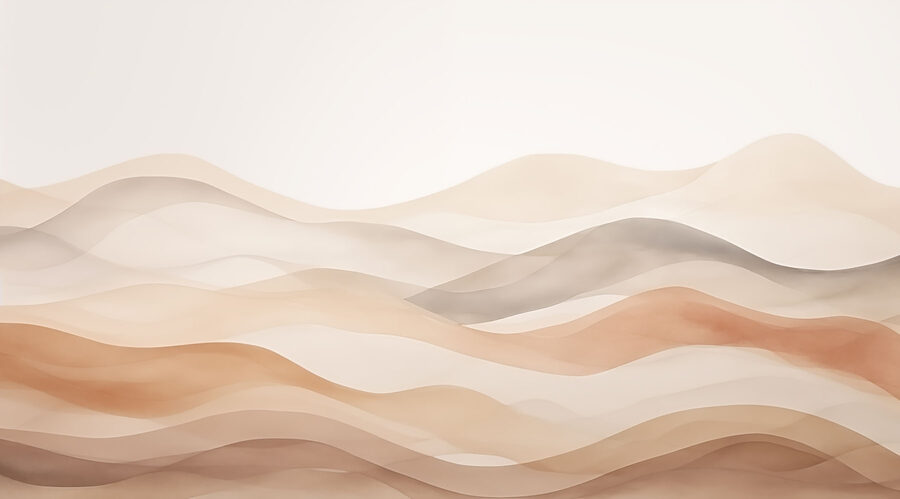 Lignes ondulées brunes et blanches