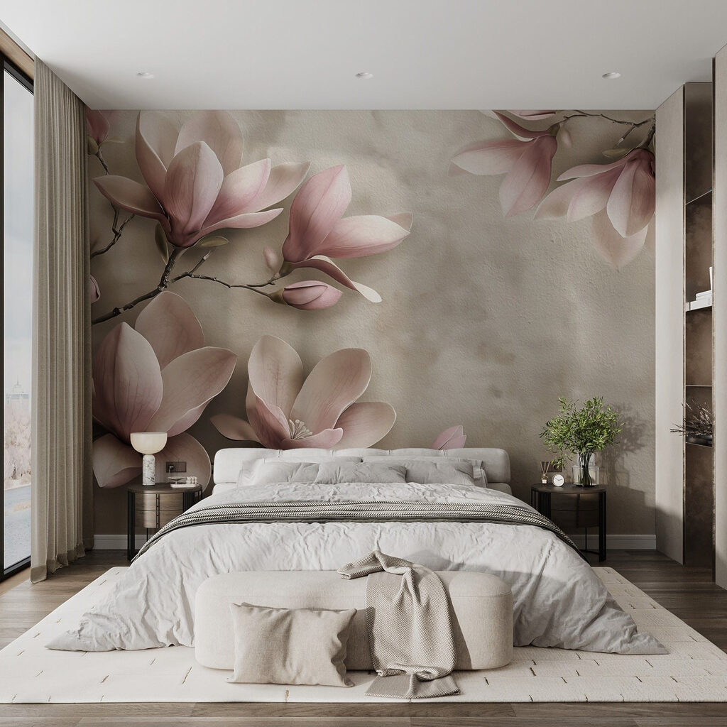 Delicate blooms in soft pastel hues