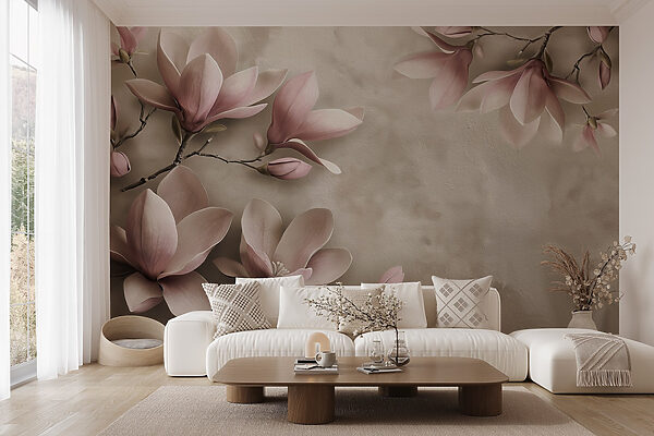 Delicate blooms in soft pastel hues