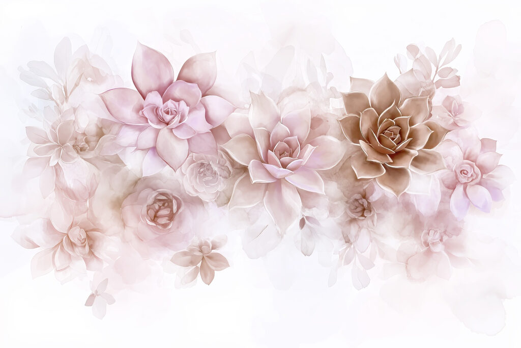 Groupe de fleurs sur fond blanc Groupe de fleurs sur fond blanc
