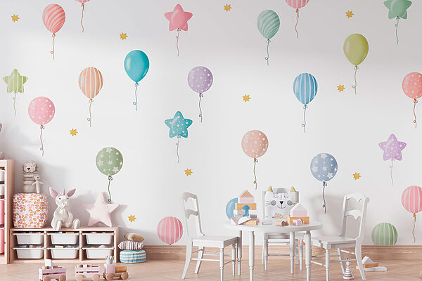 Motif de ballons et d'étoiles Motif de ballons et d'étoiles