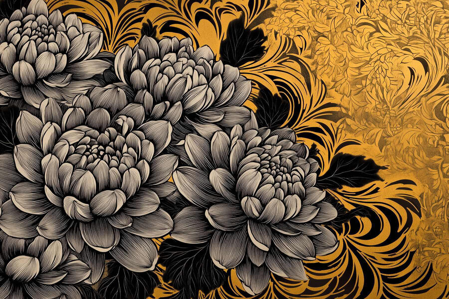 Fleurs majestueuses au design complexe
